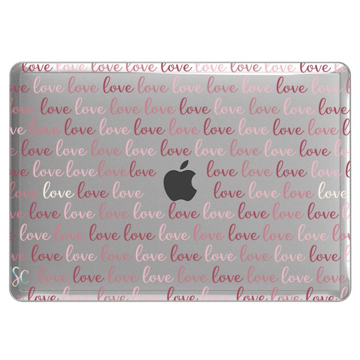Case Macbook Transparente Letters