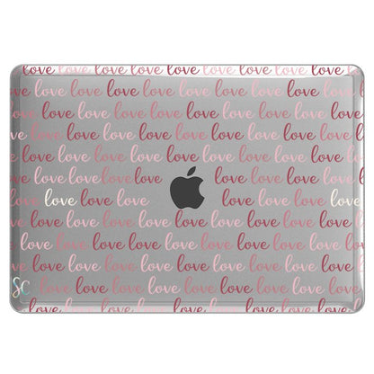 Case Macbook Transparente Letters