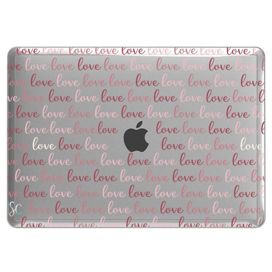 Case Macbook Transparente Letters