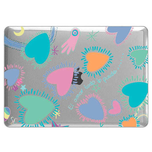 Case Macbook Transparente Love