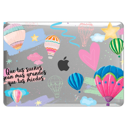 Case Macbook Transparente Globos