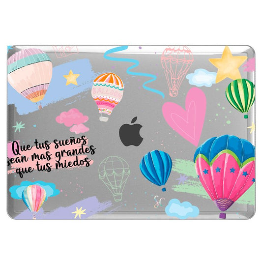 Case Macbook Transparente Globos