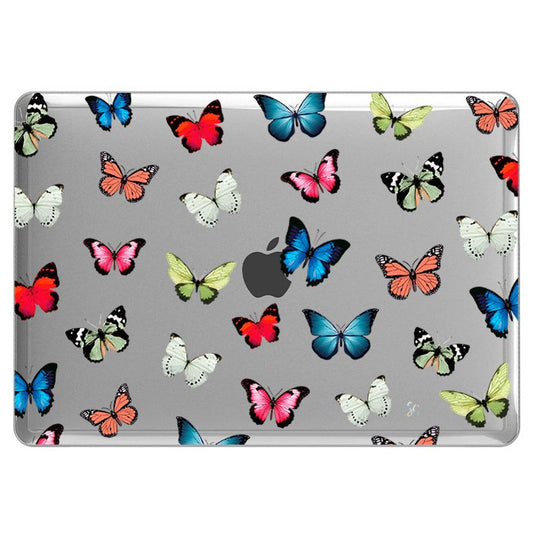 Case Macbook Transparente Mariposas 2