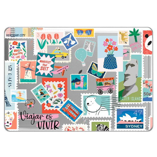 Case Macbook Transparente Postales