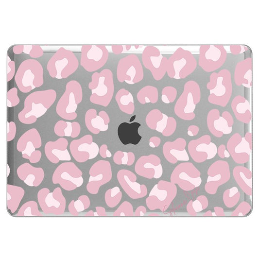 Case Macbook Transparente Print Rosado