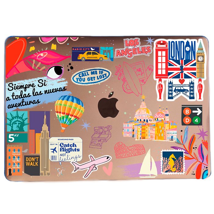 Case Macbook Transparente Aventuras