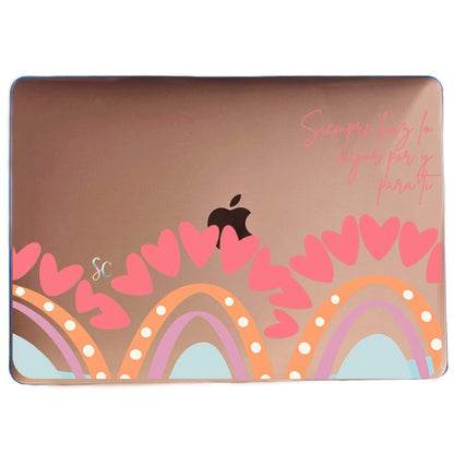 Case Macbook Transparente Arcoiris 2