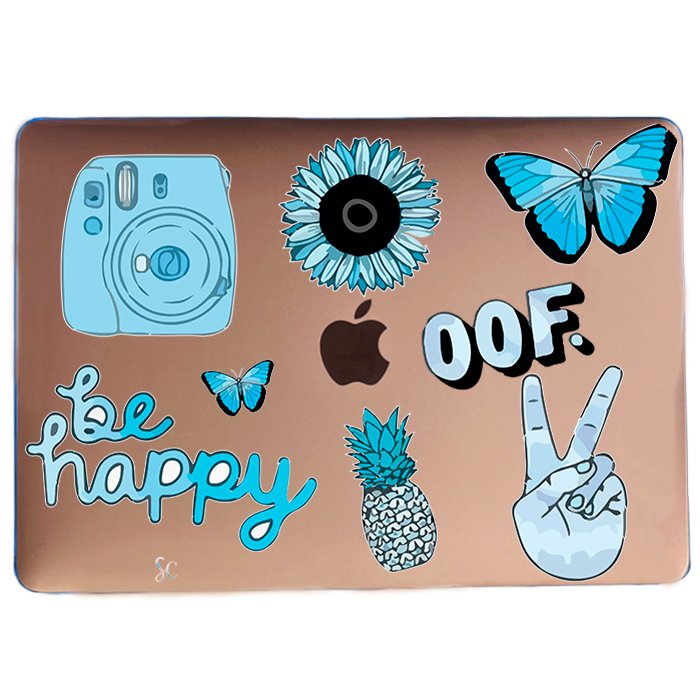 Case Macbook Transparente Be Happy
