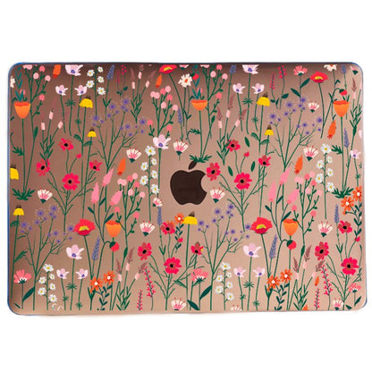 Case Macbook Transparente Flores 2