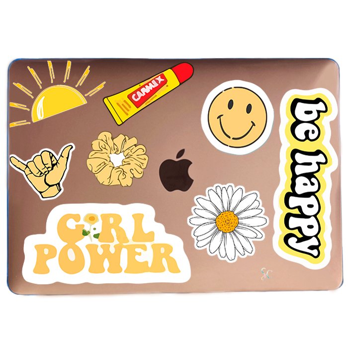 Case Macbook Transparente Girl Power