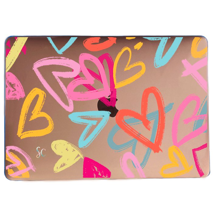Case Macbook Transparente Heart