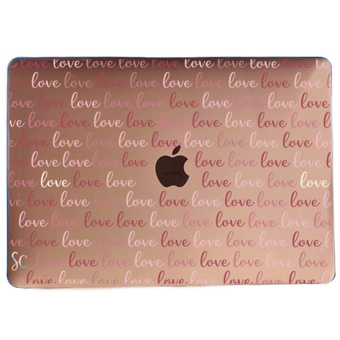 Case Macbook Transparente Letters