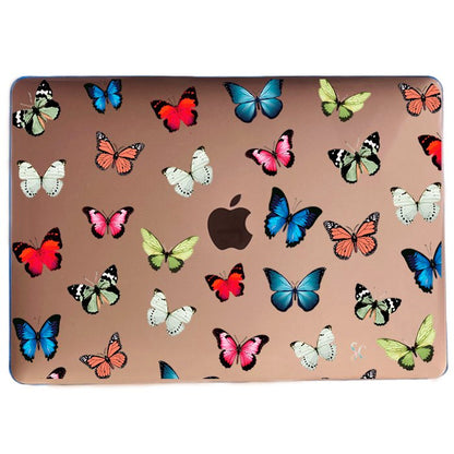 Case Macbook Transparente Mariposas 2
