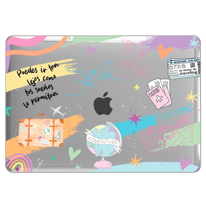 Case Macbook Transparente Travel 2