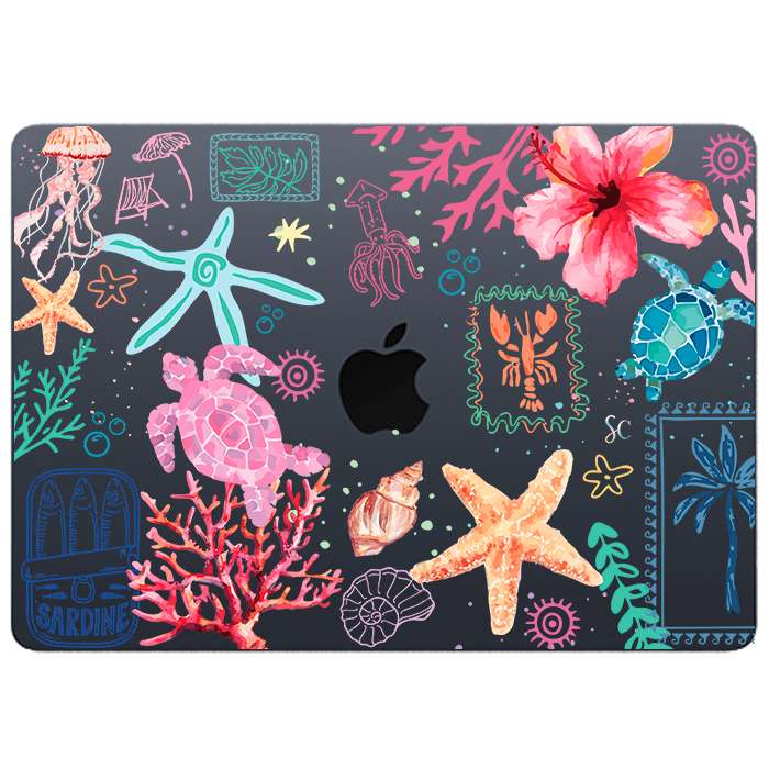 Case Macbook Transparente Beach