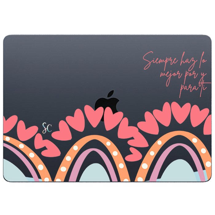 Case Macbook Transparente Arcoiris 2