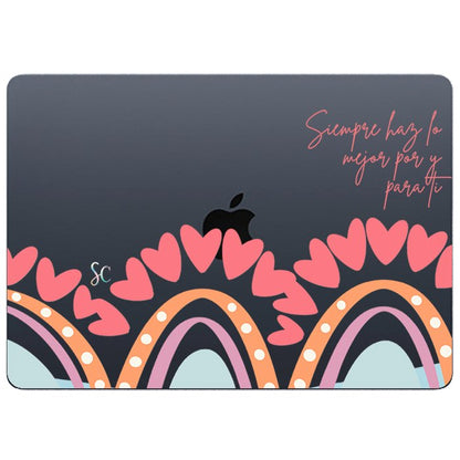 Case Macbook Transparente Arcoiris 2