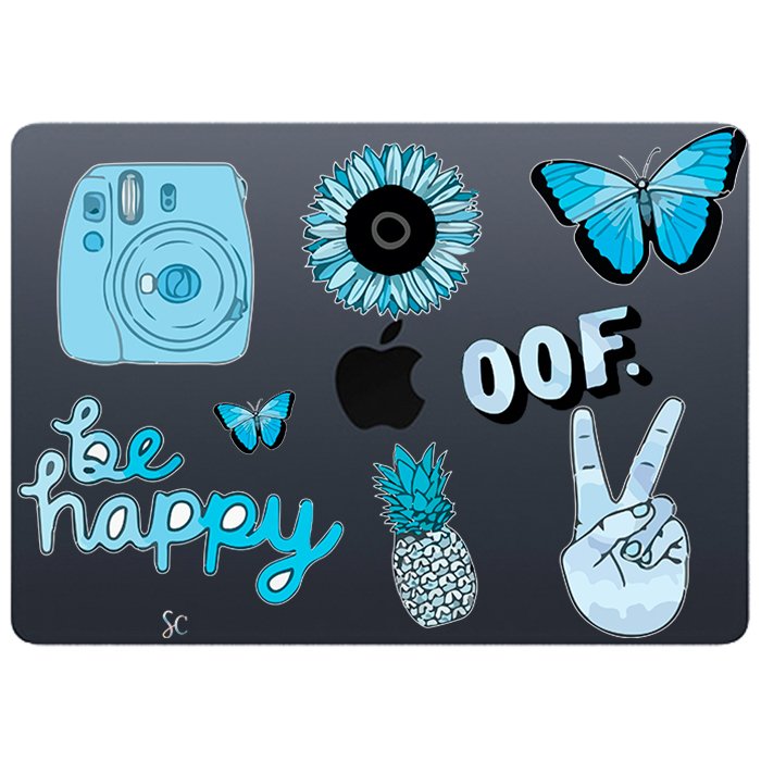 Case Macbook Transparente Be Happy