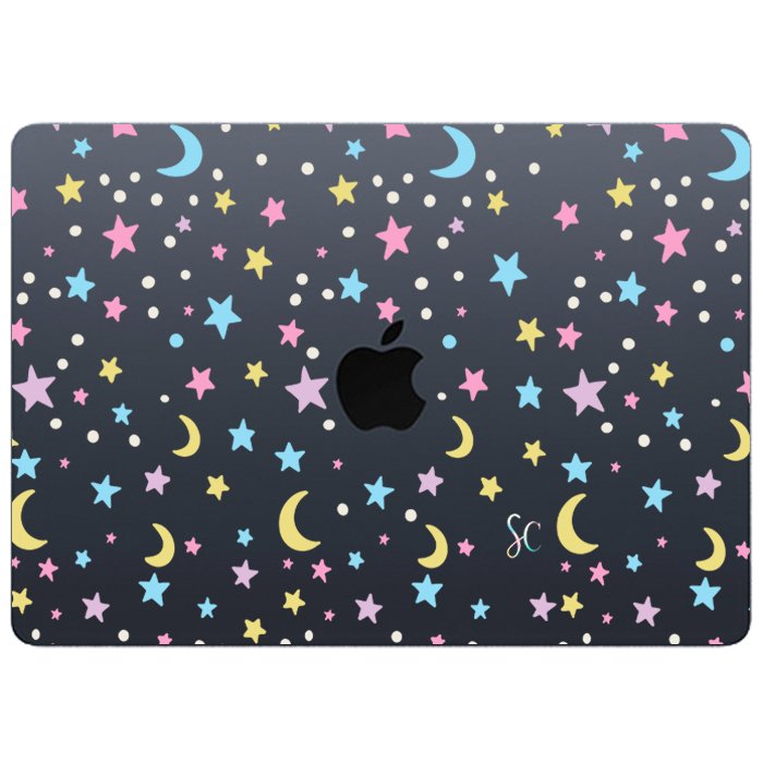 Case Macbook Transparente Estrellas
