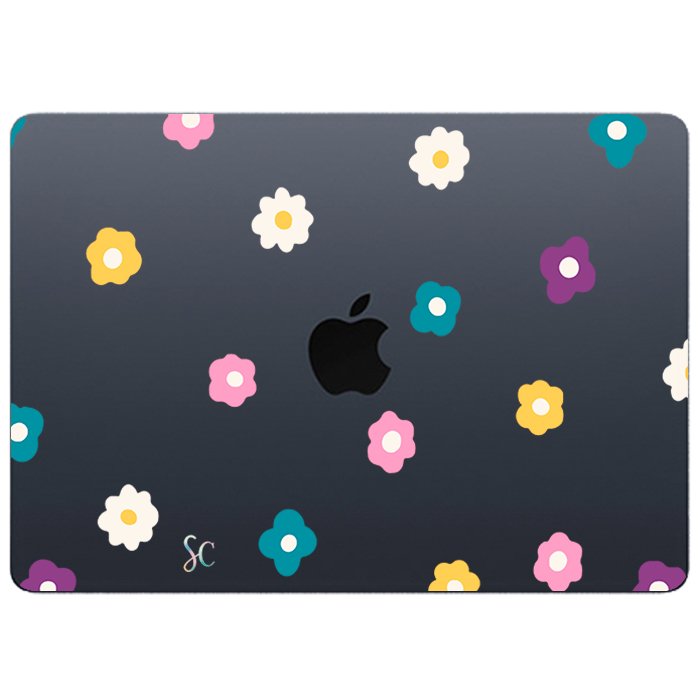 Case Macbook Transparente Flores