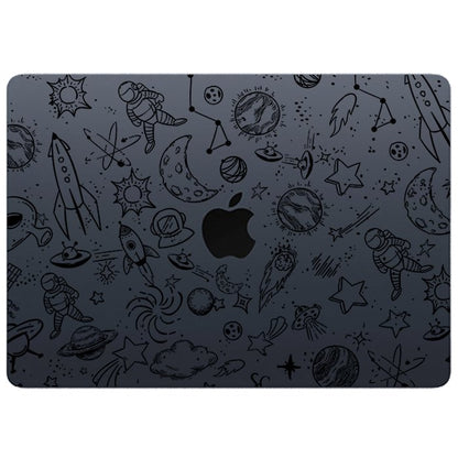 Case Macbook Transparente Galaxia Negro