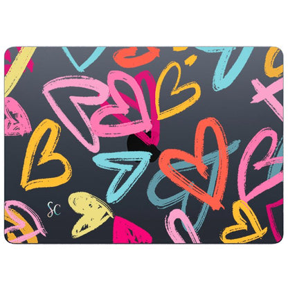 Case Macbook Transparente Heart