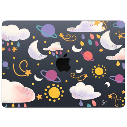 Case Macbook Transparente Nubes