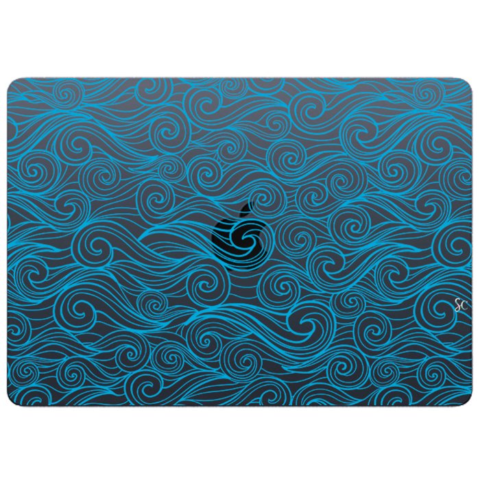 Case Macbook Transparente Olas