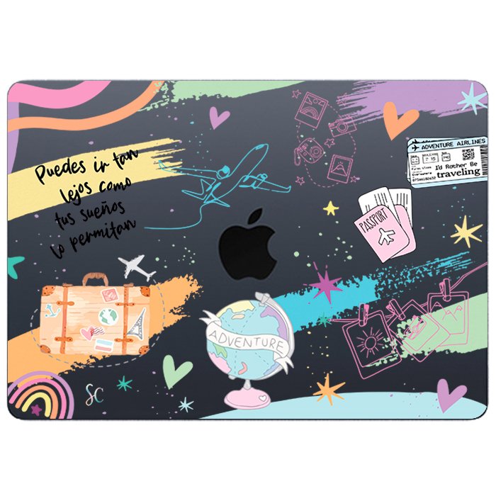 Case Macbook Transparente Travel 2