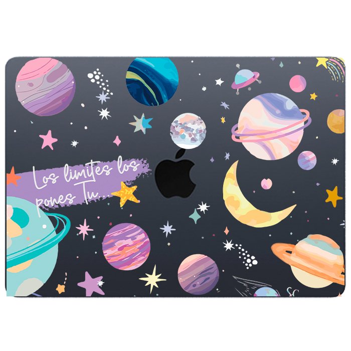 Case Macbook Transparente Planetas