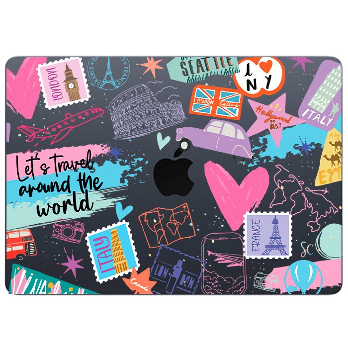 Case Macbook Transparente Viajes