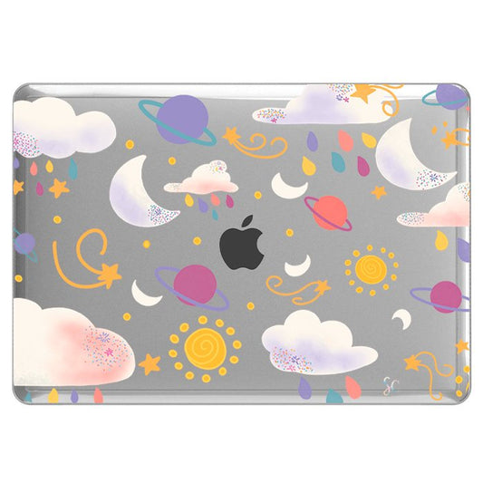 Case Macbook Transparente Nubes