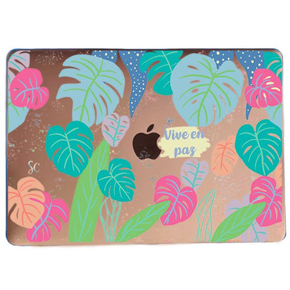 Case Macbook Transparente Vive En Paz