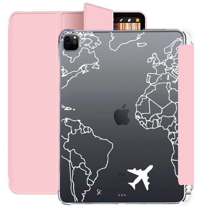E. Case iPad Mapa Mundi Blanco