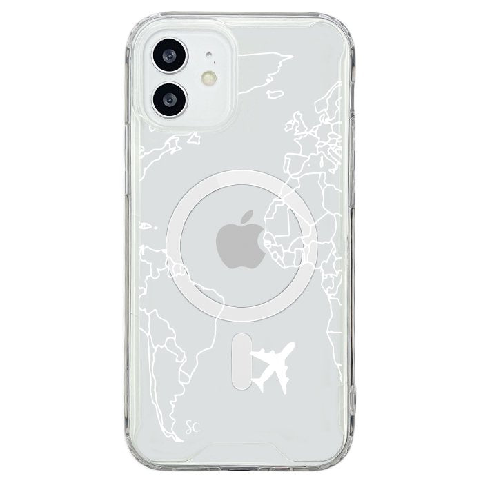 E. iPhone Mapa Mundi Blanco