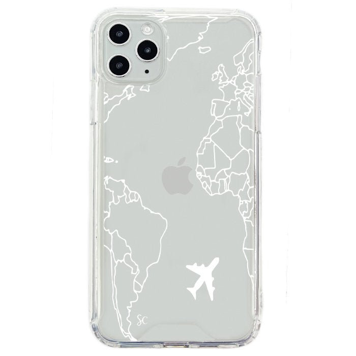 E. iPhone Mapa Mundi Blanco