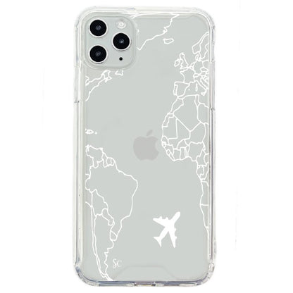 E. iPhone Mapa Mundi Blanco