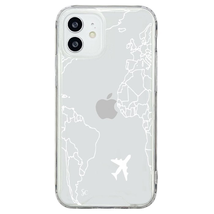 E. iPhone Mapa Mundi Blanco