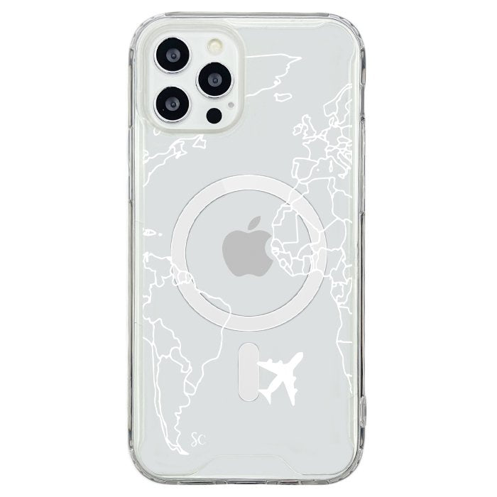 E. iPhone Mapa Mundi Blanco