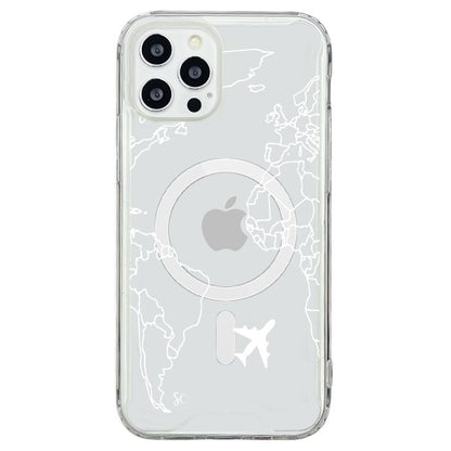 E. iPhone Mapa Mundi Blanco