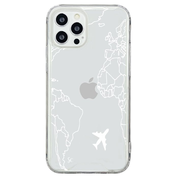 E. iPhone Mapa Mundi Blanco