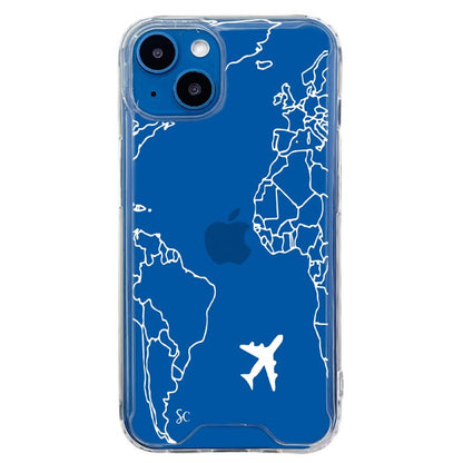 E. iPhone Mapa Mundi Blanco