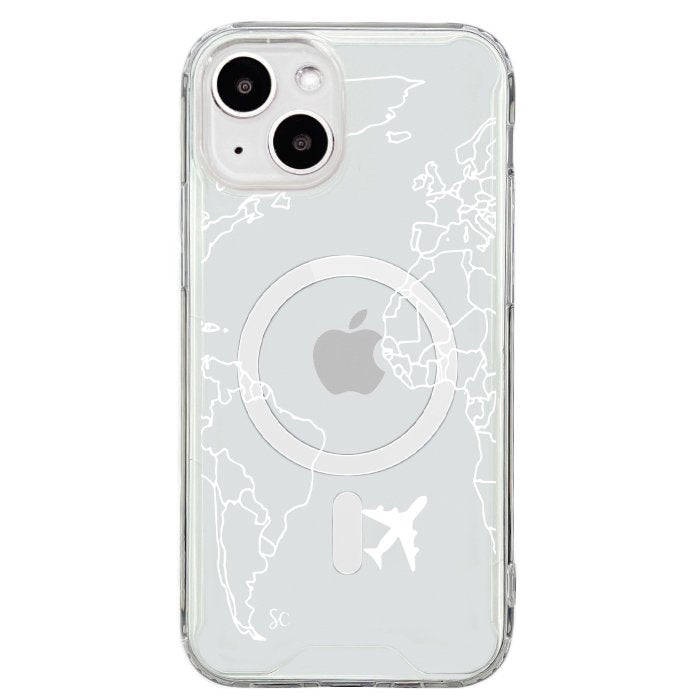 E. iPhone Mapa Mundi Blanco