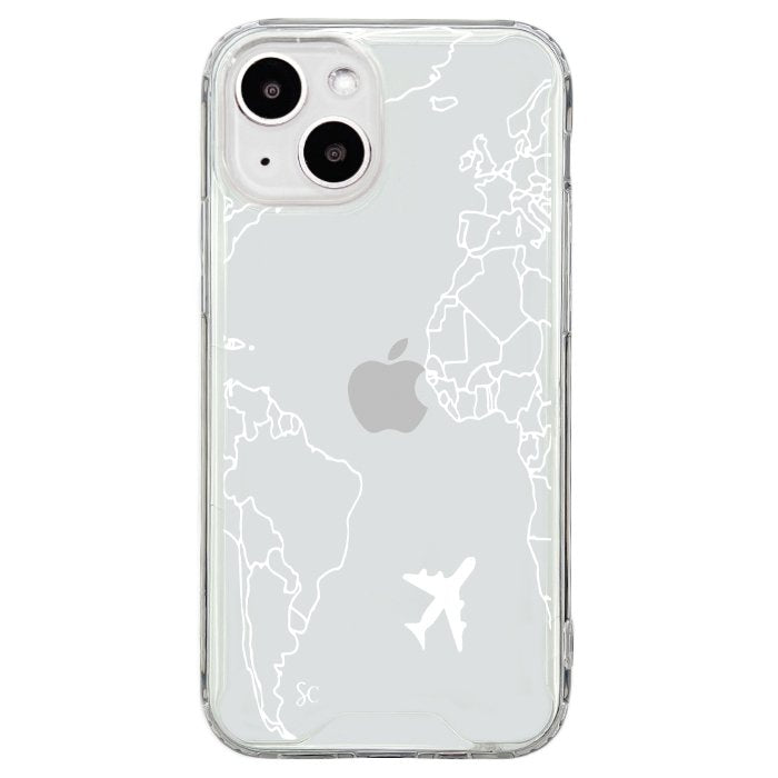 E. iPhone Mapa Mundi Blanco