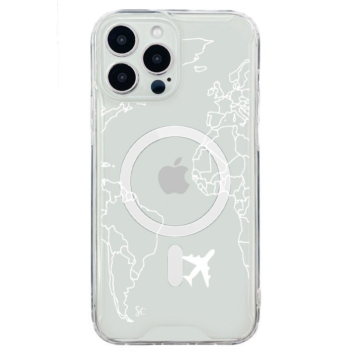 E. iPhone Mapa Mundi Blanco