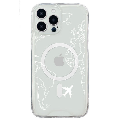 E. iPhone Mapa Mundi Blanco