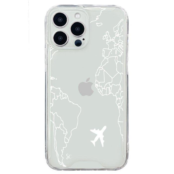 E. iPhone Mapa Mundi Blanco