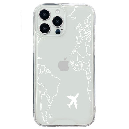 E. iPhone Mapa Mundi Blanco