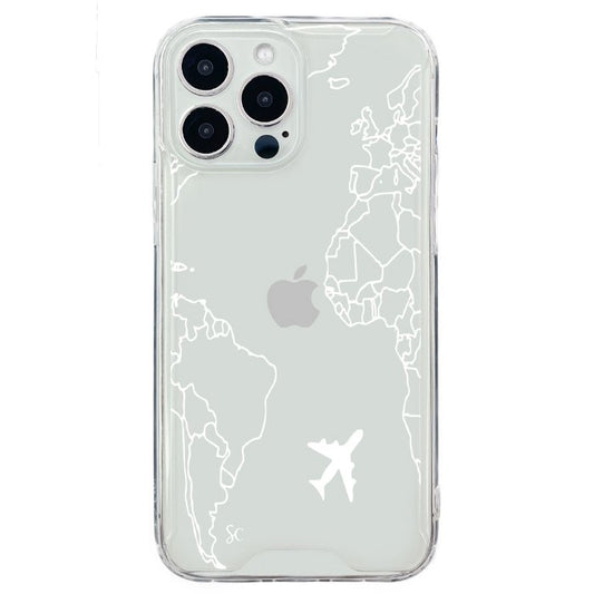 E. iPhone Mapa Mundi Blanco