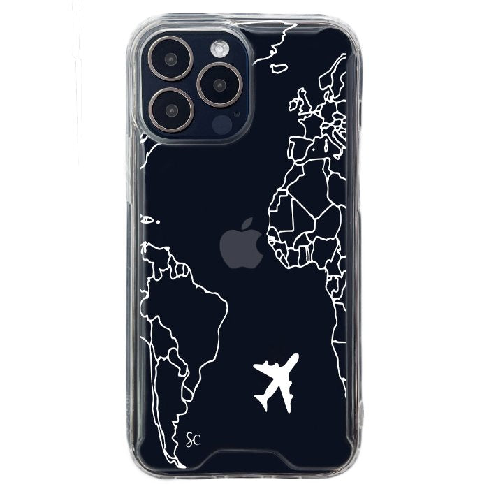 E. iPhone Mapa Mundi Blanco